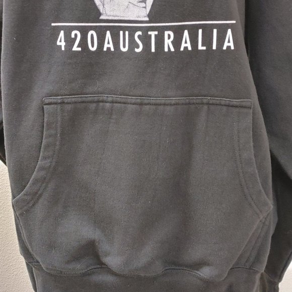 BLACK 420 PULLOVER HOODIE BY SPREAD SHIRT MEN L - Picture 3 of 12